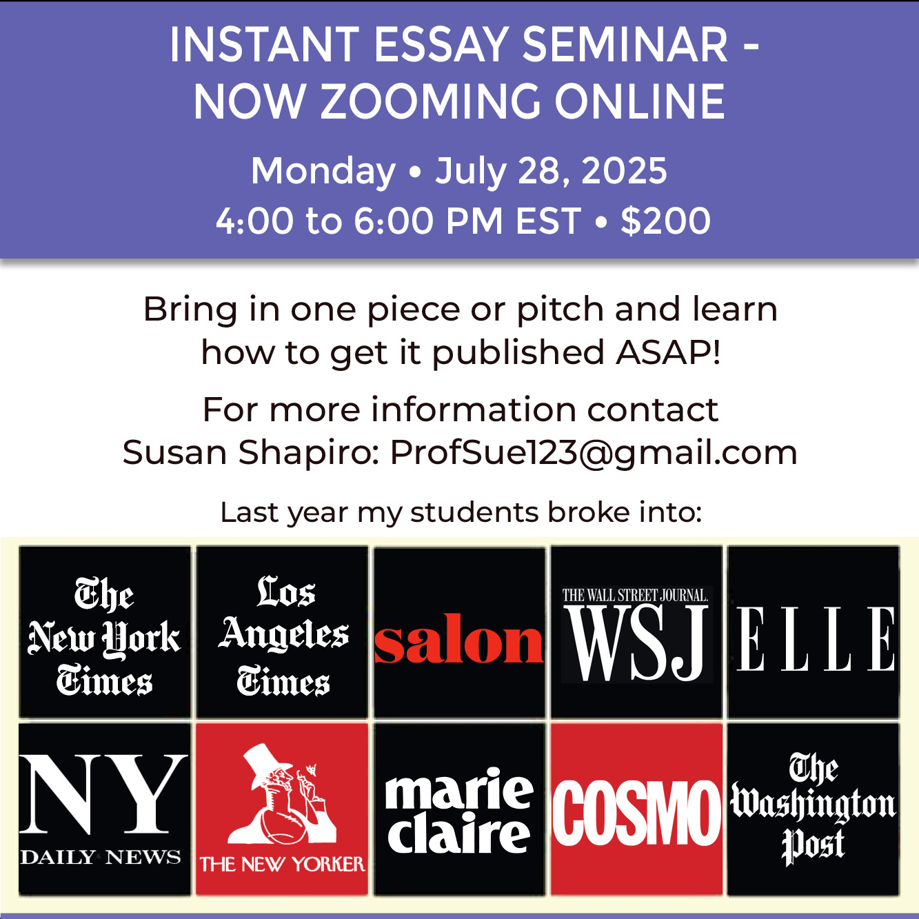 July 28th seminar